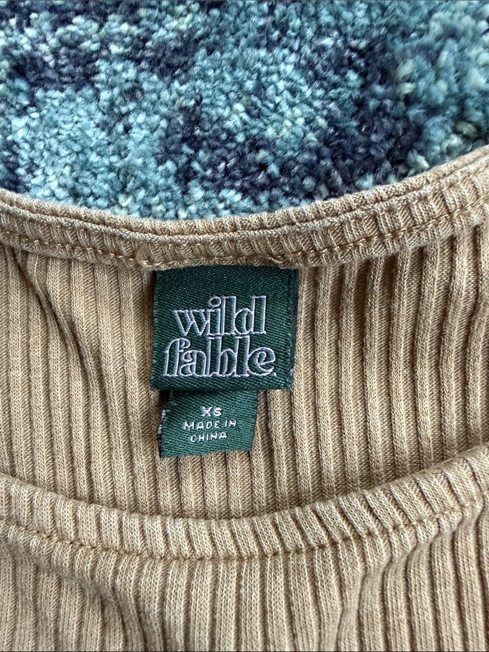 wild fable Ribbed Scoop Tank Top in Light Brown - Picture 2 of 2